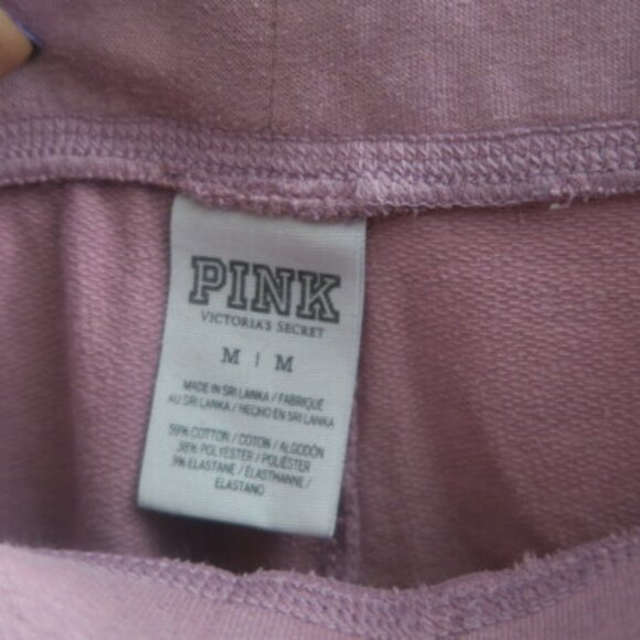PINK Victoria's Secret shoelace front leggings pink nation left leg drawstring M - Picture 7 of 13